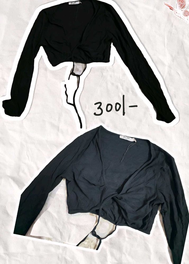 Cute Black Crop Top