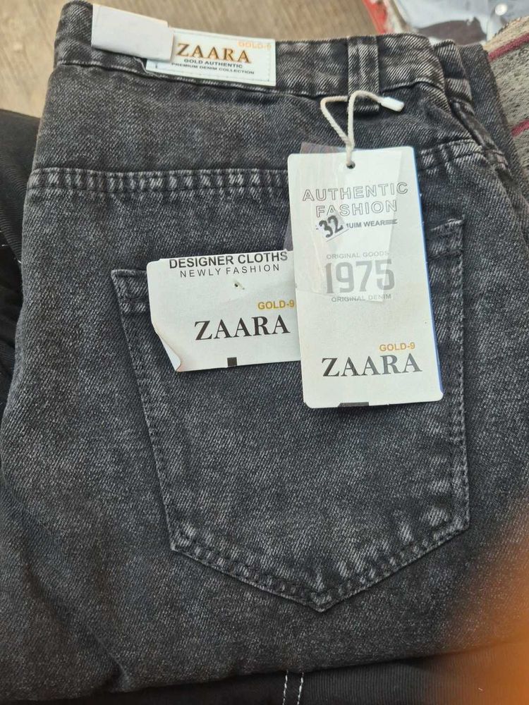 Zaara Black Wash Denim Jeans