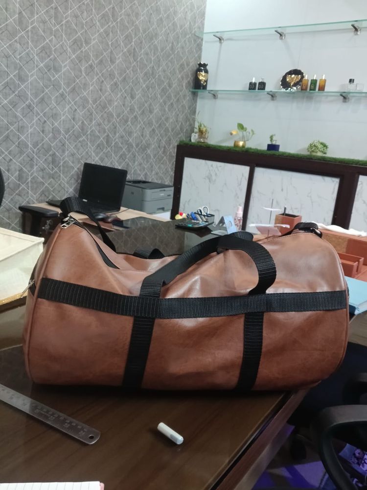 Stylish Brown Gym &amp; Travel Bag