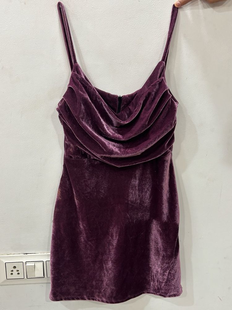 Velvet Mini Dress - Party Ready!