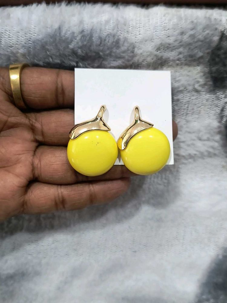 Yellow Gems Big Size stud