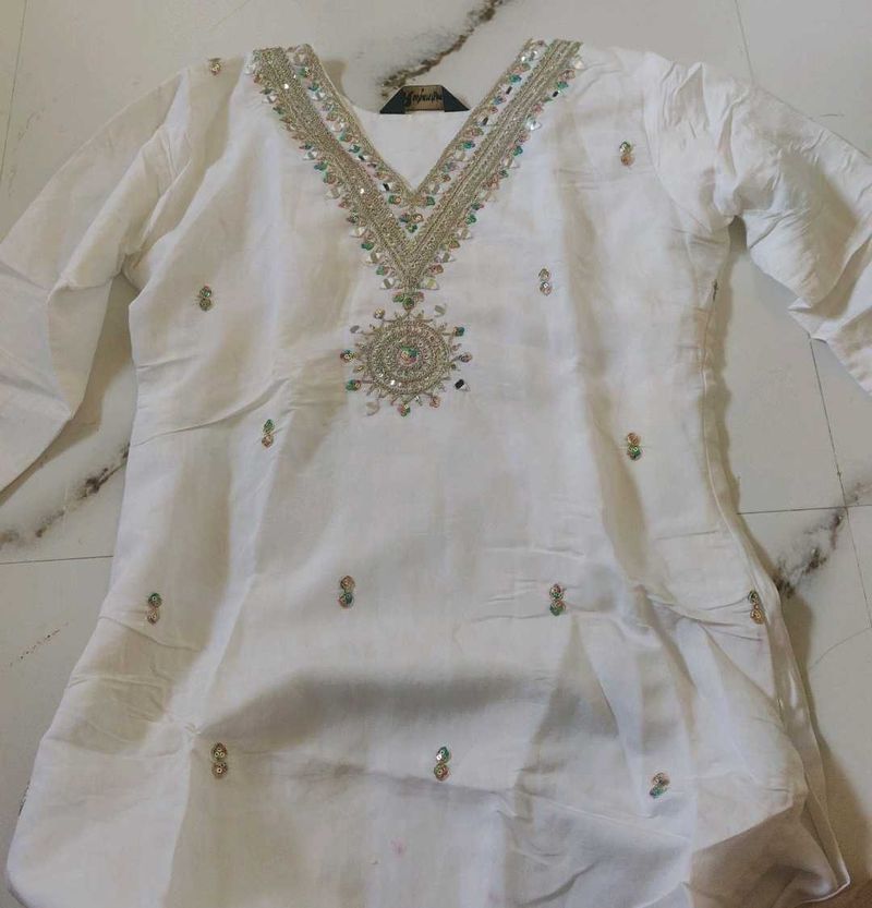 Elegant White Kurta