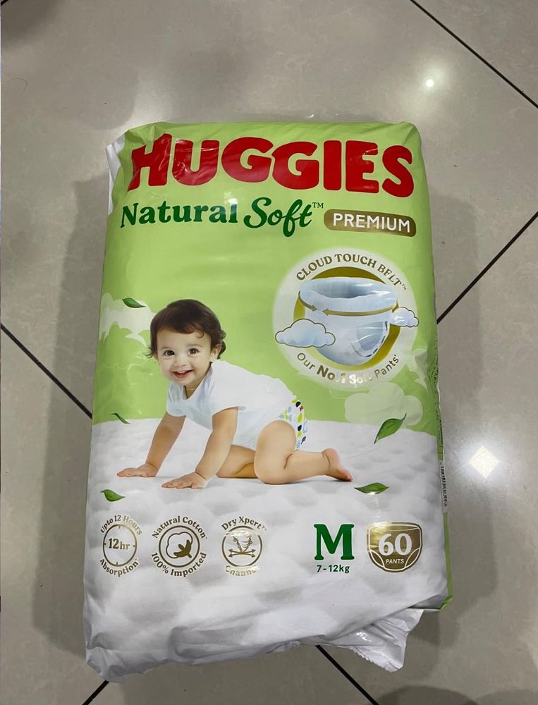 Huggies Natural Soft Premium Baby Diaper Pants