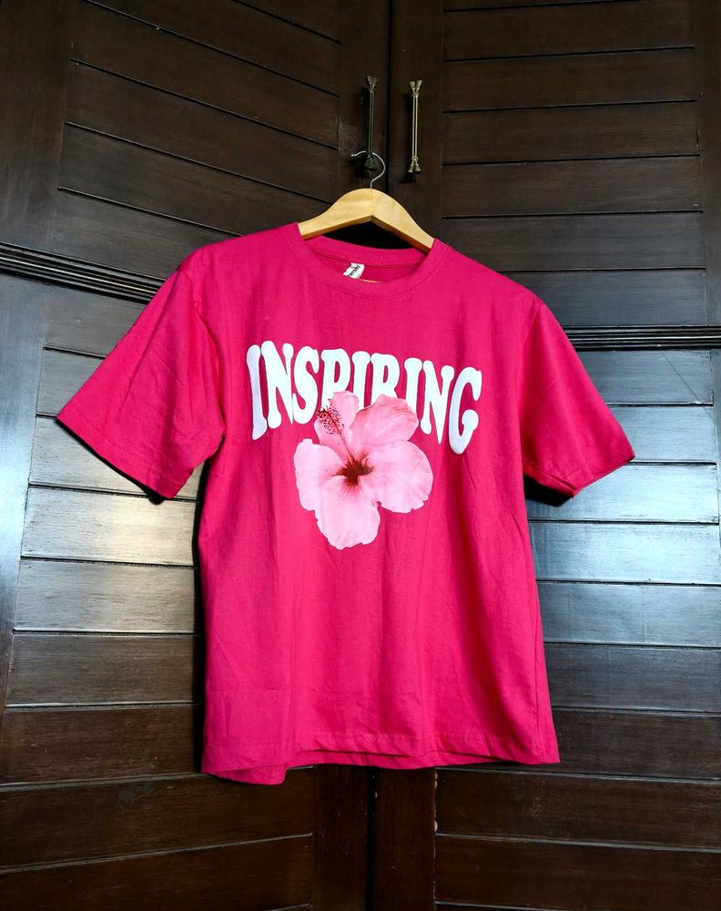 J.Square Women Oversize GraphicPrint Cotton Tshirt