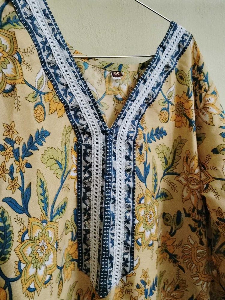 Floral Print Tunic Top