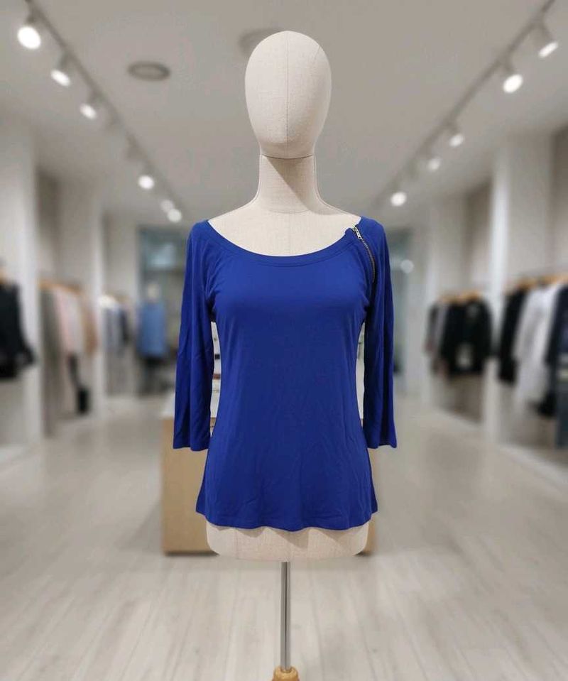 Blue 3/4 Sleeve Top