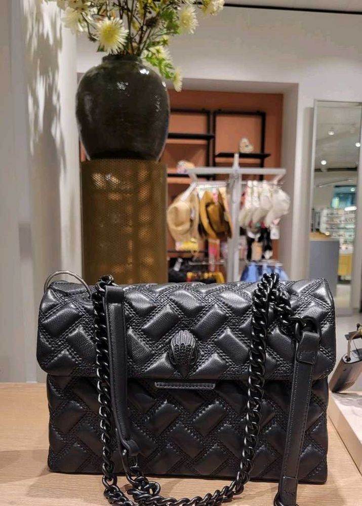 Kurt Geiger Kensington drenched leather bag