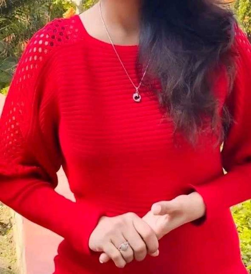 Christmas 🎄 Red Design Long Sweater