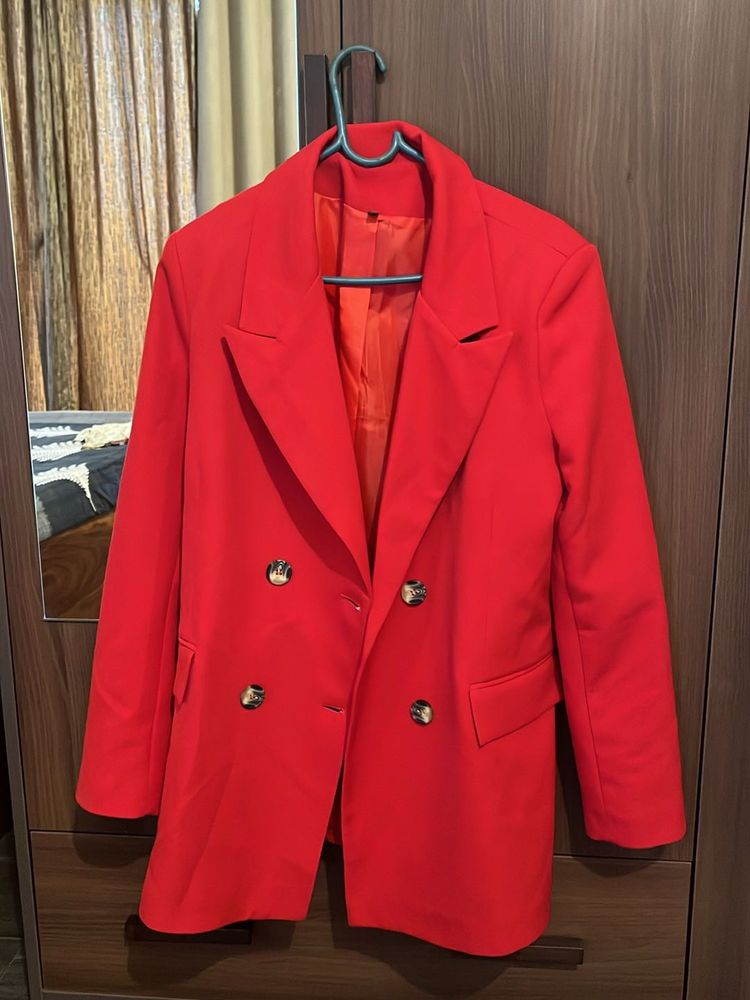 Bright Red Ladies Blazer From Trendyol