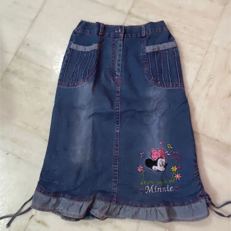 Minnie Mouse Denim Skirt