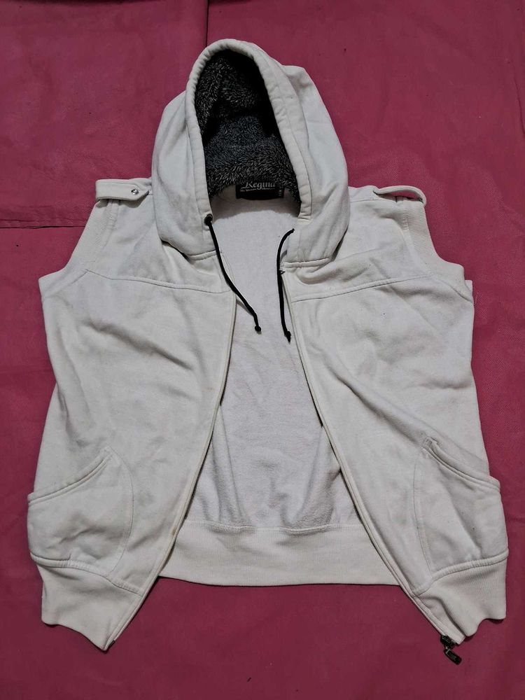 half sleeve white jacket women