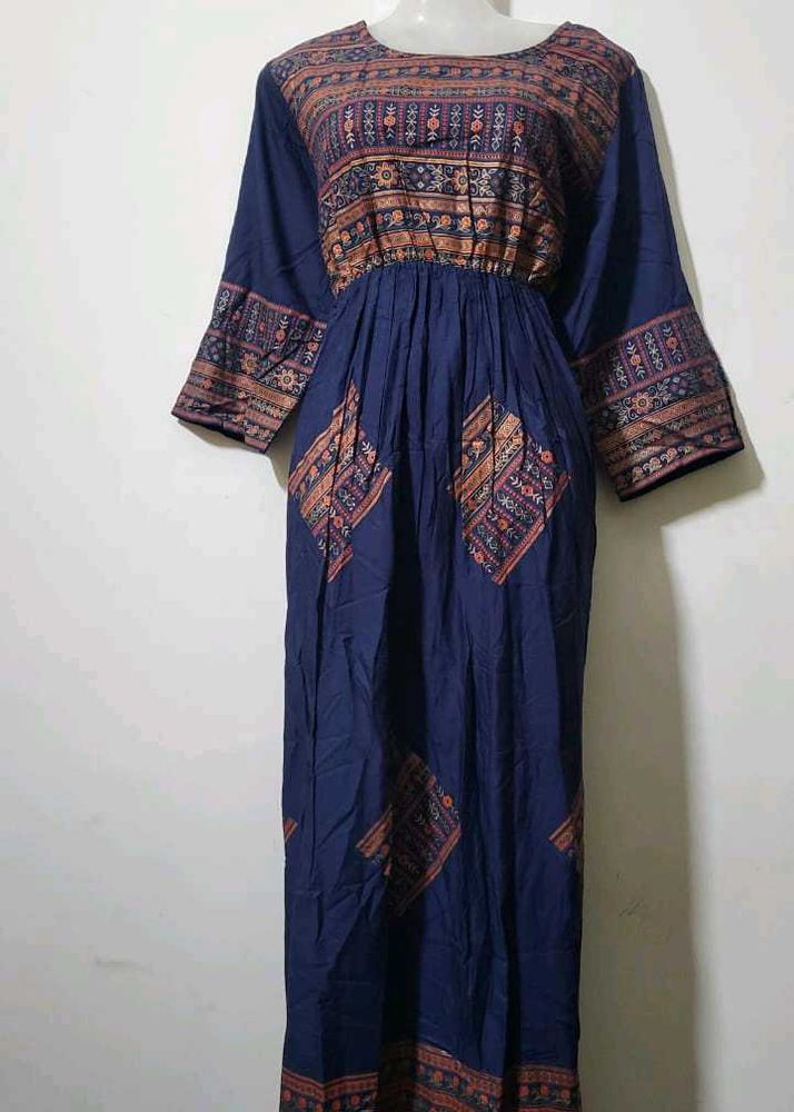 Elegant Blue Ethnic Dress