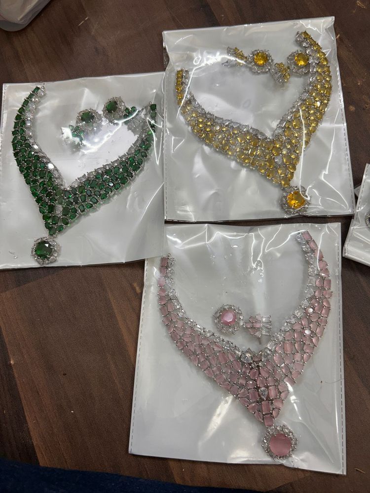 Combo Of 3 Elegant Necklace Set