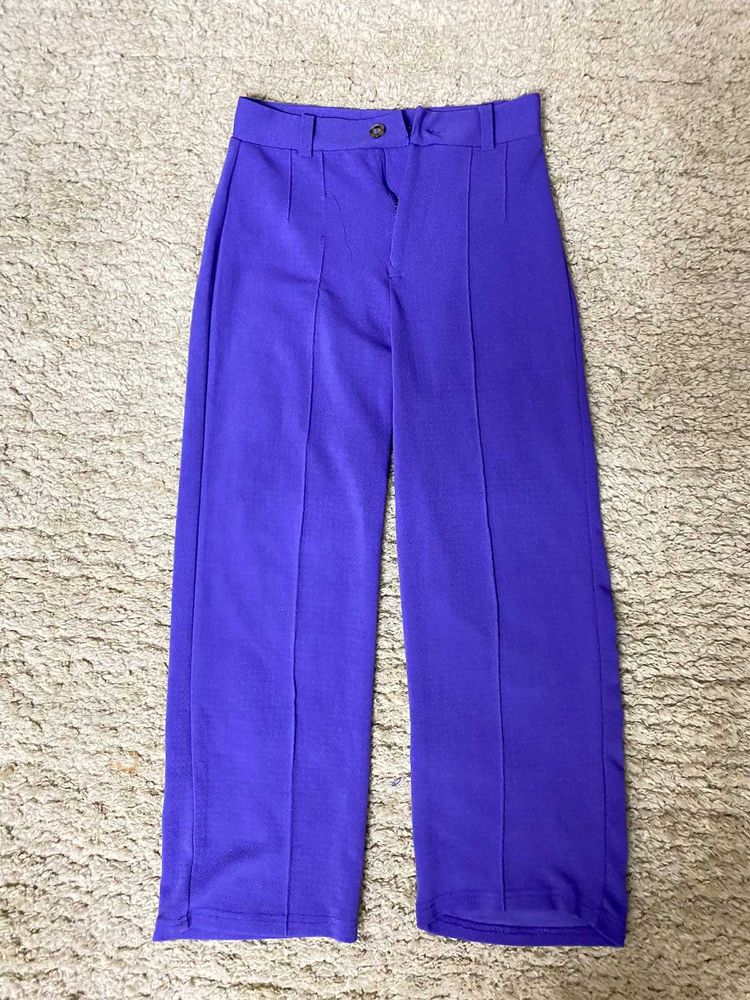 Purple Wide Leg Pants