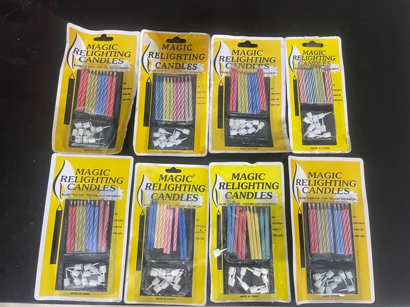 Relighting Magic Candles With 10 in Each Pack