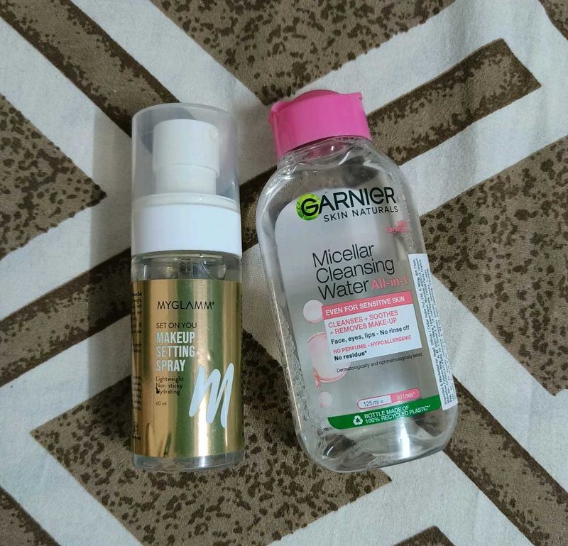 Micellar Cleaning Water &amp; Makeup Setting Spray