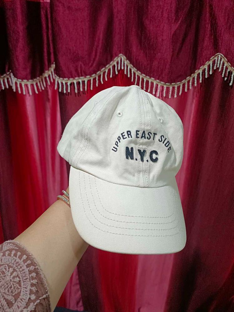 White Upper East Side Cap