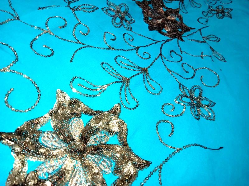 sarees in sea green colour