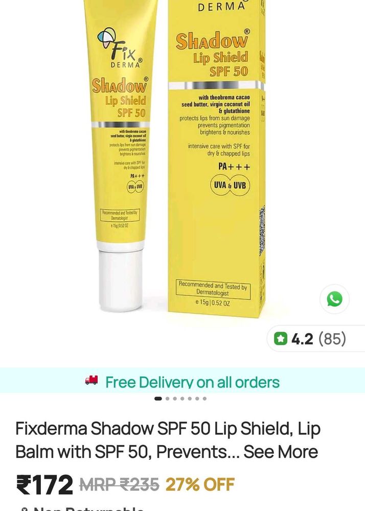 Fix Derma Spf50 +++ Lip Balm