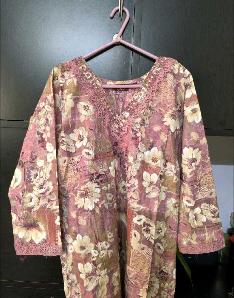 Floral Print Kurta