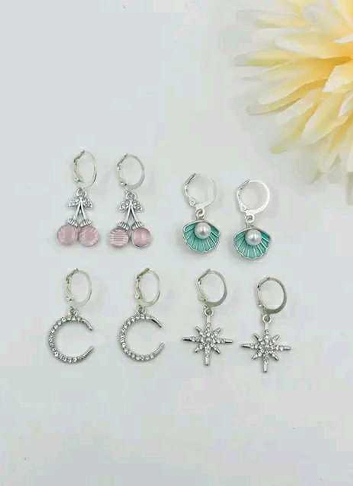 Earrings Set Of 4