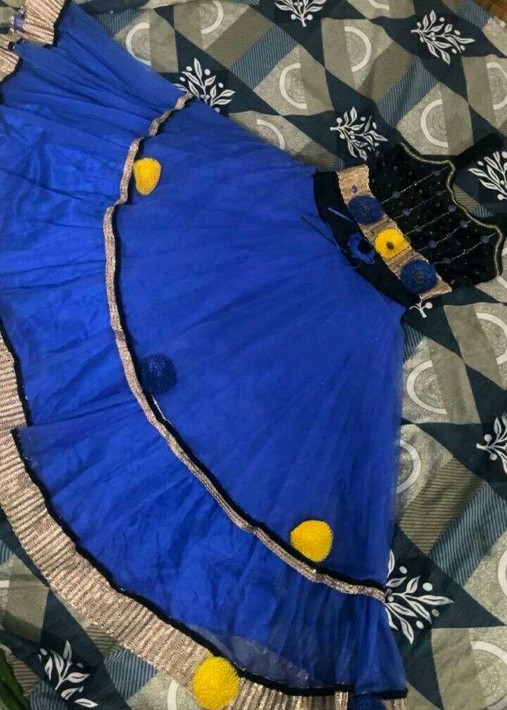 Royal Blue Lehenga Choli Set