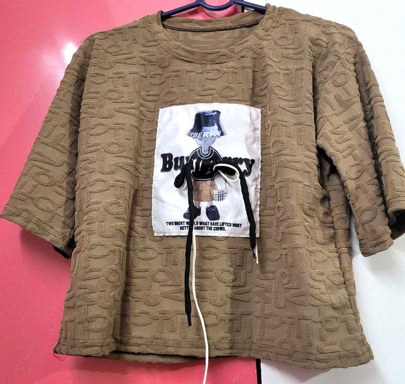 A Brown Fur Top Or Tshirt For Your Go To Look