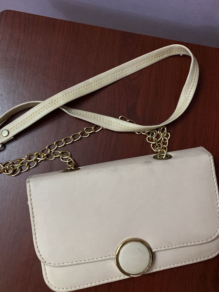 Peach Pink Sling Bag