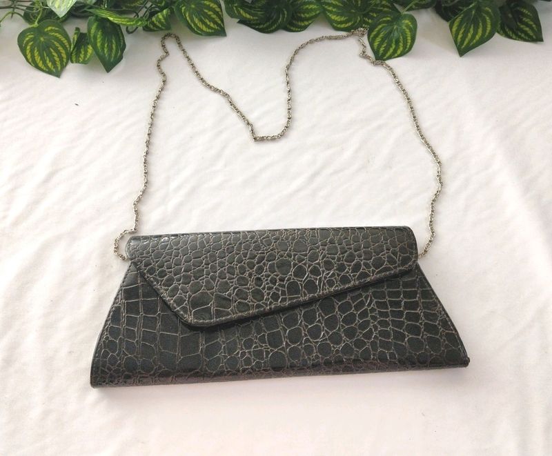 Satya Paul Brown Clutch ( Women)