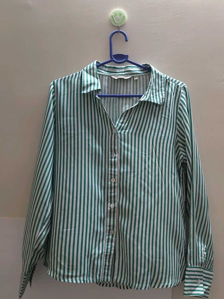 Striped Button-Down Shirt