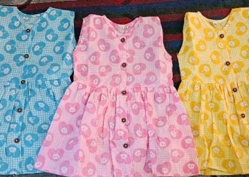 Beautiful Cotton Frock Combo Of 3
