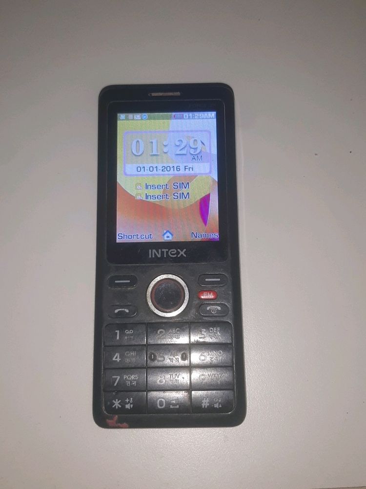 Intex Keypad Mobile Back Cover Missing