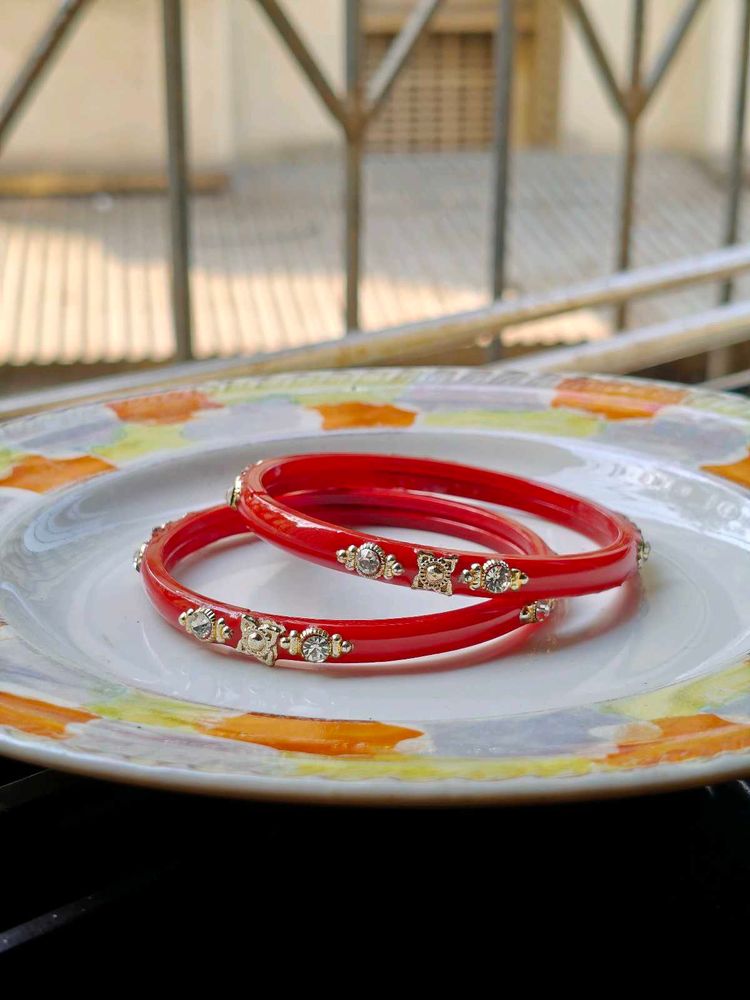 Red Bangles (Set of 2)