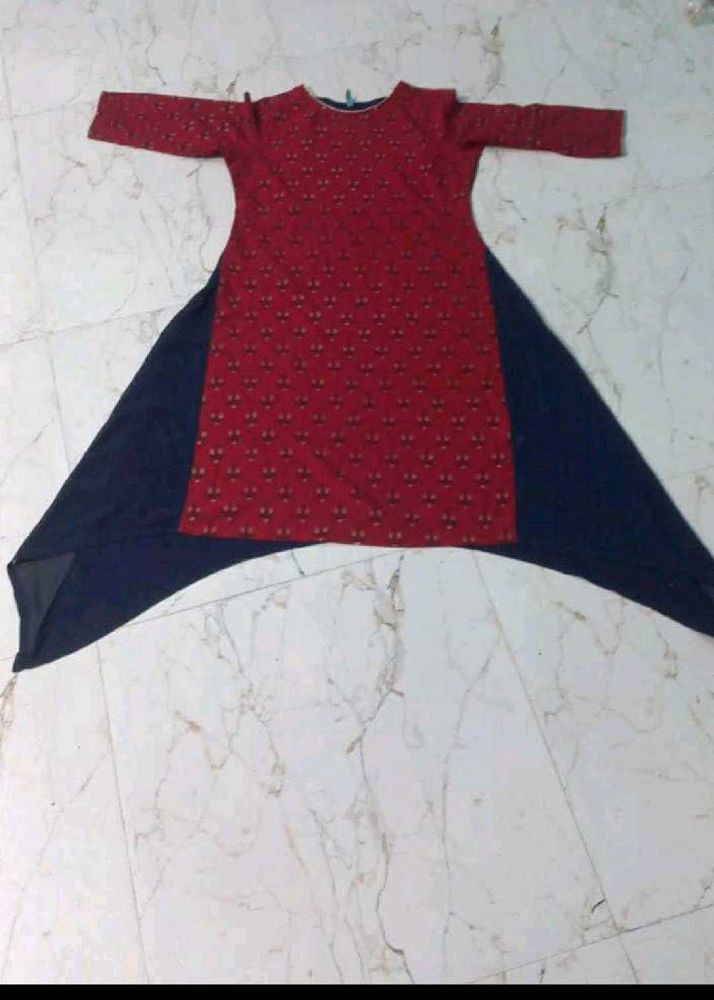 stylish Red &amp; Blue Kurta