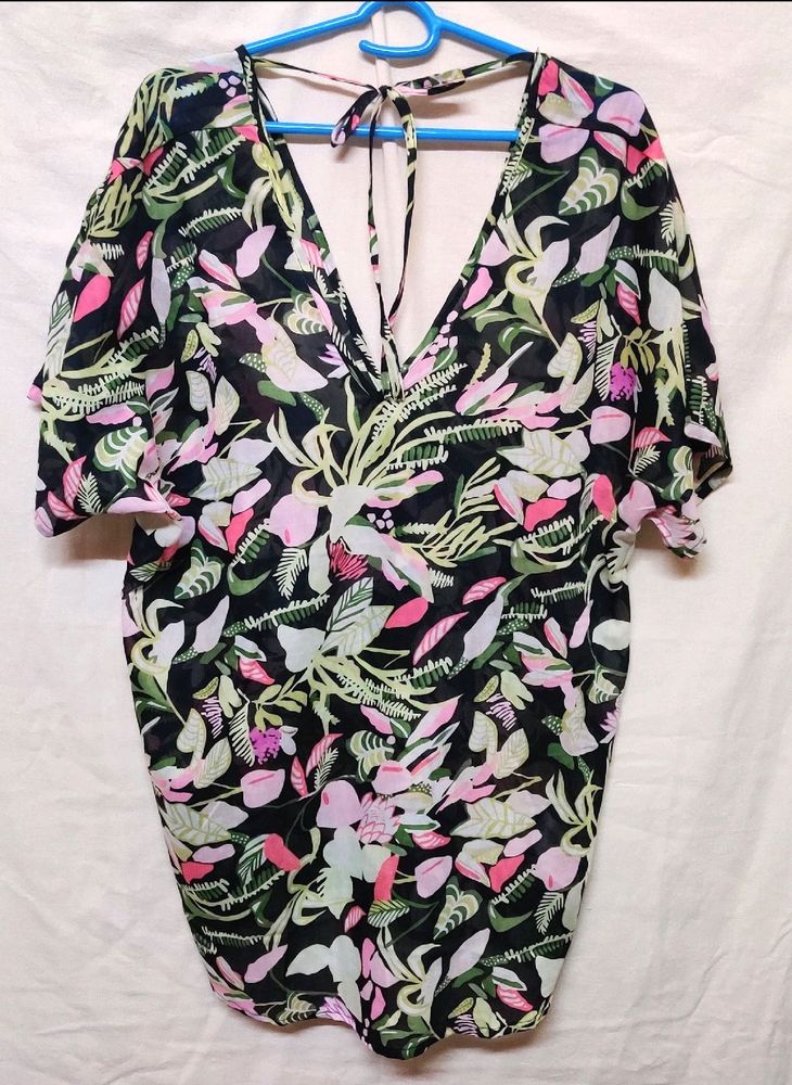 🆕 Beach Cover Up Floral Sarong