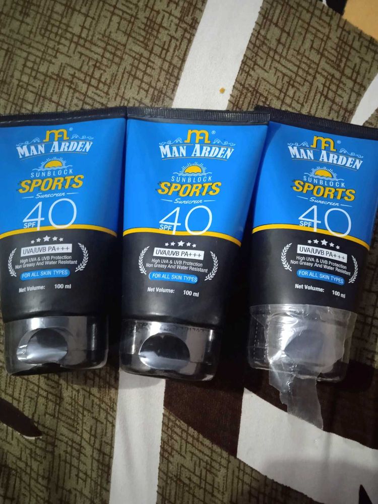 Man Arden Sunblock Sports SPF 40