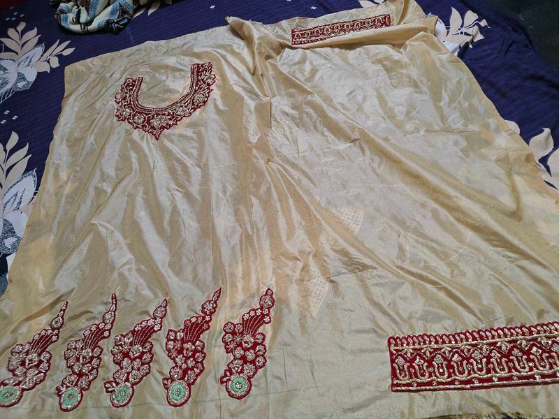 Golden dabka work garara