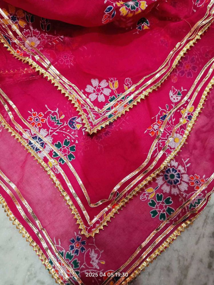 New Rose Cotton Odhni