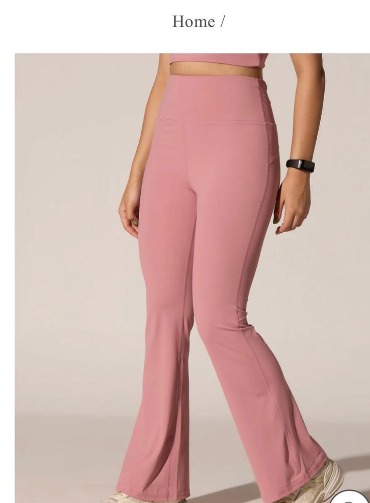 Dusty Rose Flare Leggings