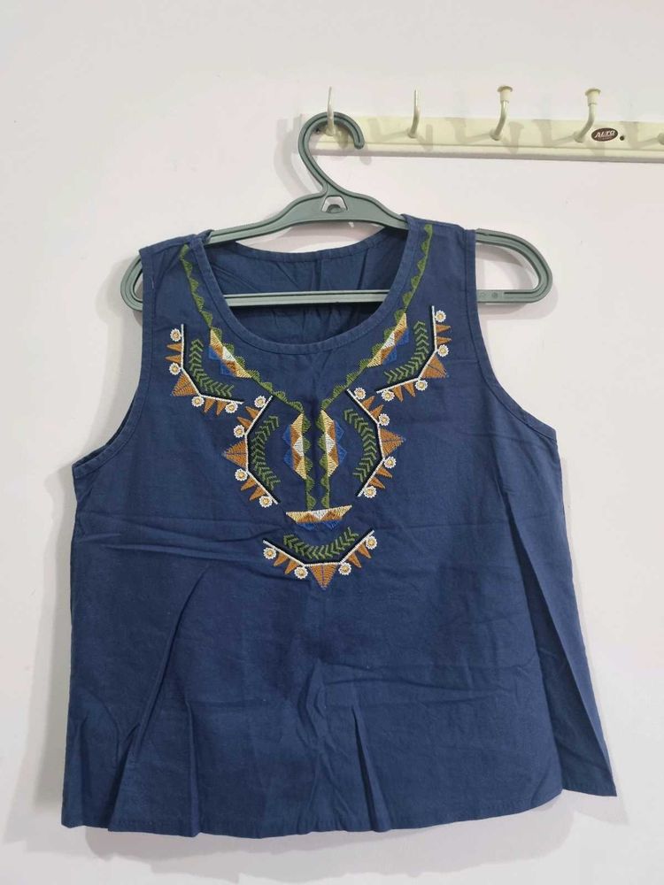 Navy Blue Top