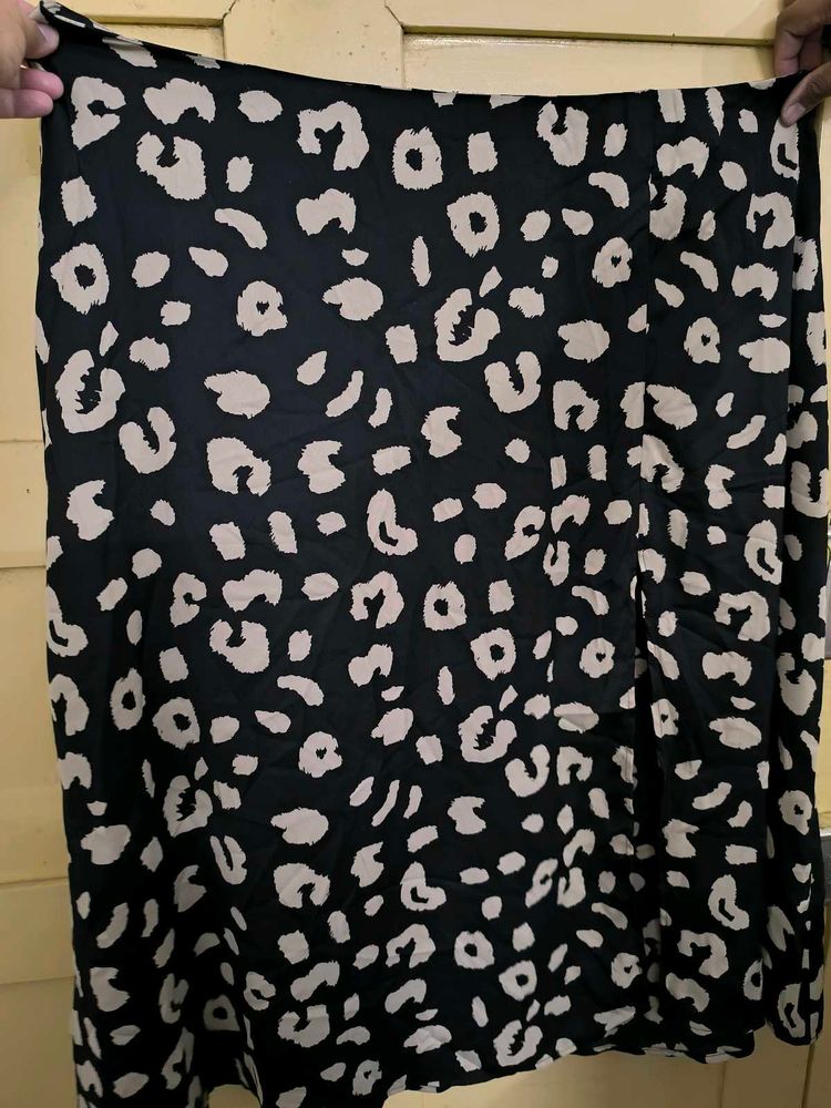 Animal Printed Plus Size Skirt