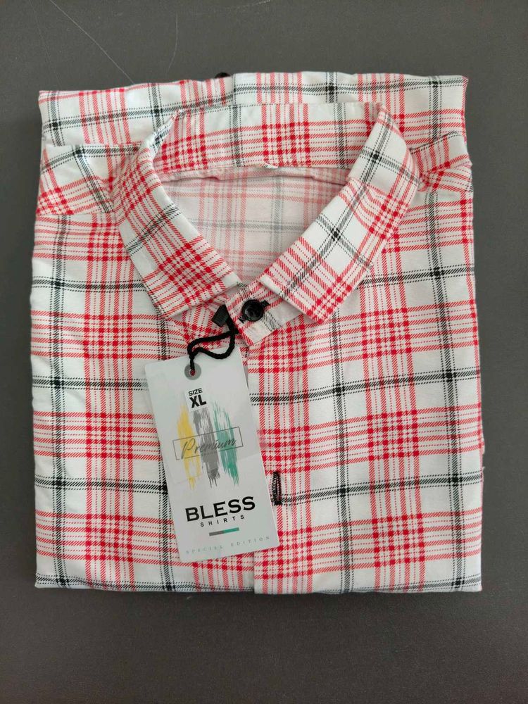 Bless Men Shirts Plaid XL