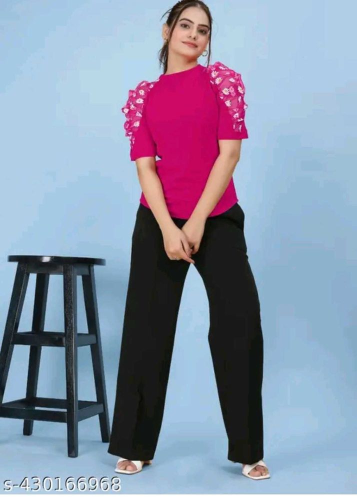 Chic Pink Puff Sleeve Top