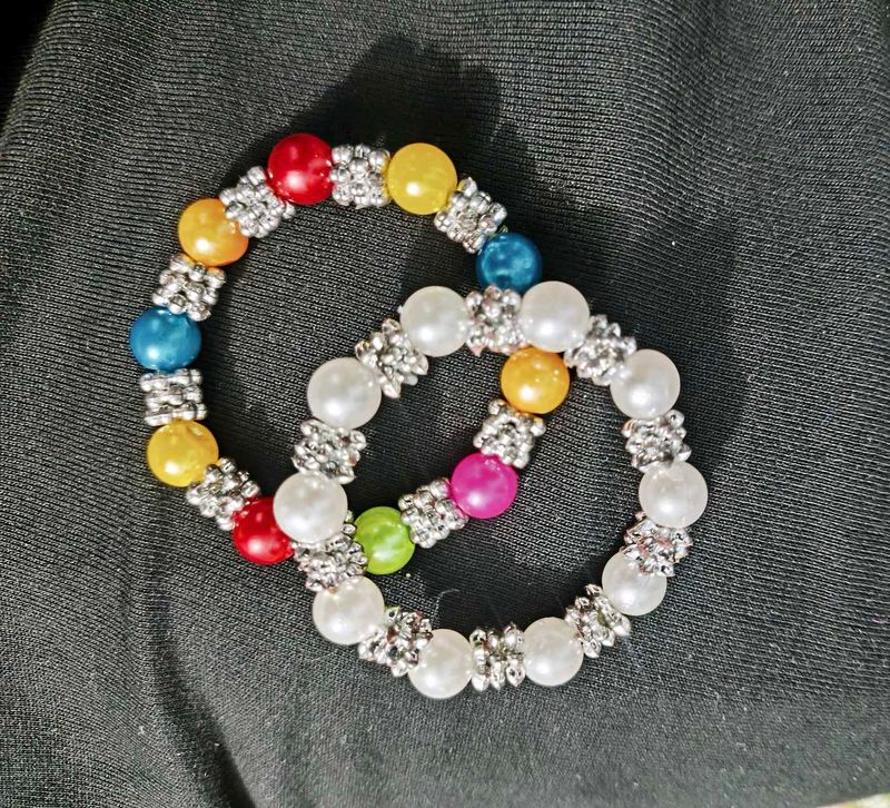 Combo Of Kids Beaded Bracelet Set