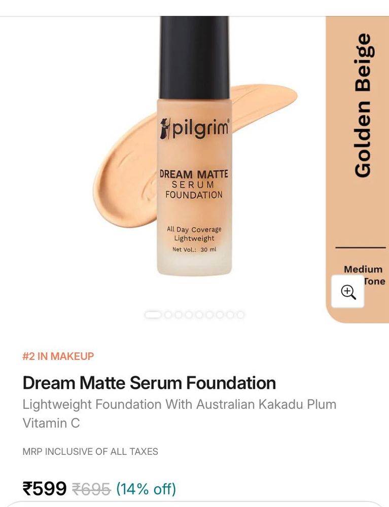 Pilgrim Dream Matte Foundation