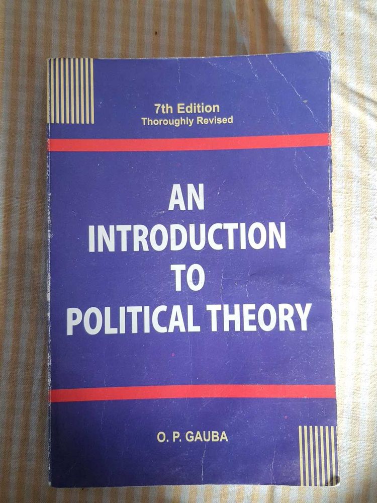 An Introduction To Political Theory By O.P. Gauba