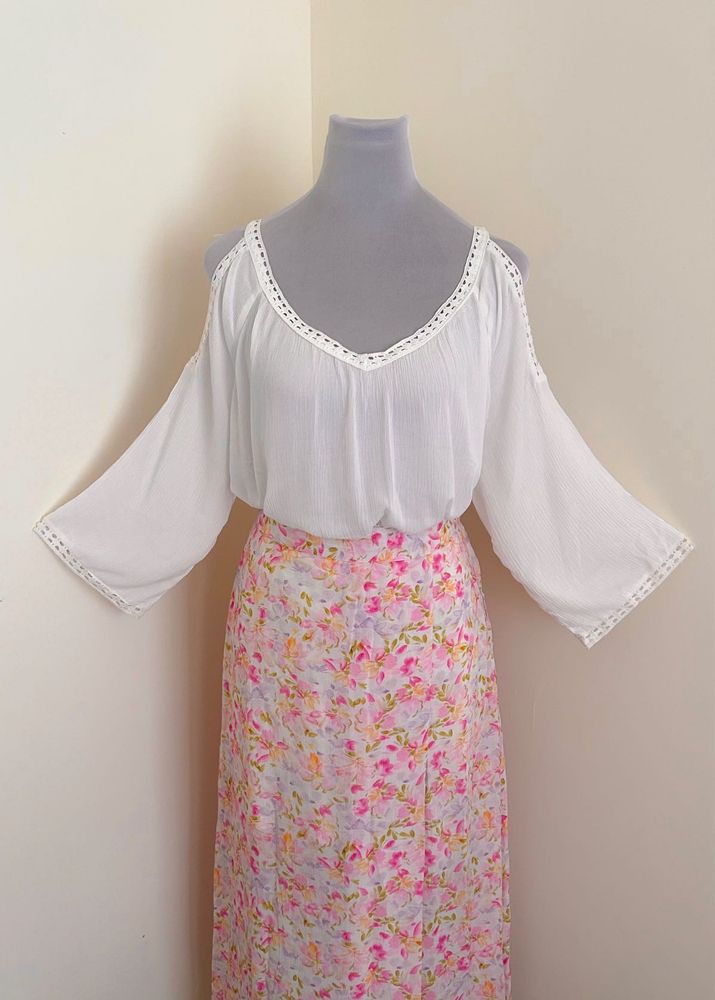 100% COTTON TUNIC WITH LACE