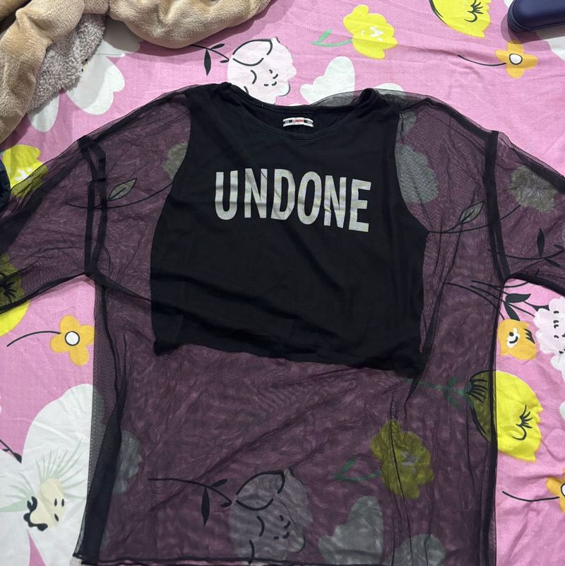 Black Undone Top