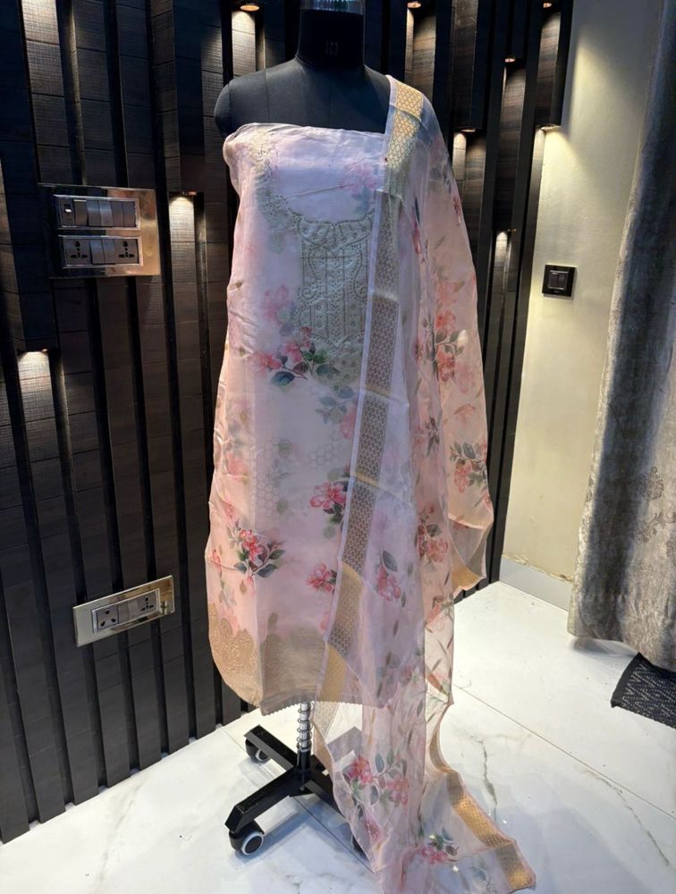 Floral Organza Suit Set