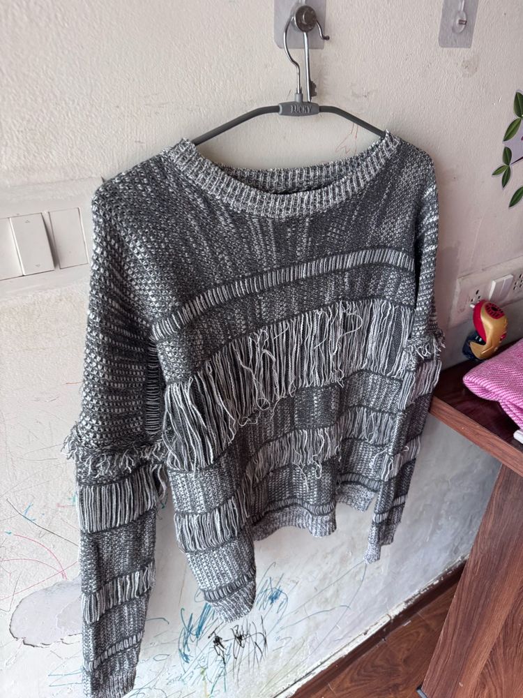 Fringe Knit Sweater